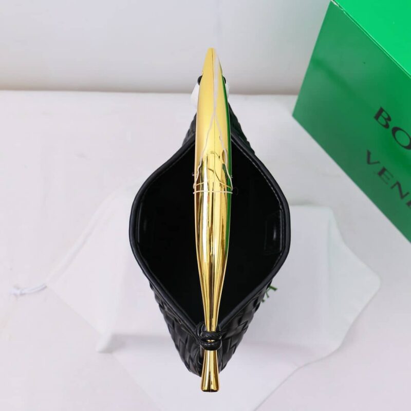 Alternative view of Bottega Veneta Sardine Handle Bag Black 33Cm 716082Vcpp11019