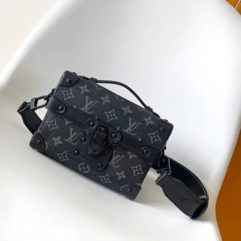Alternative view of [Super Vip 1:1] Louis Vuitton Soul Trunk Bag Monogram Black 19Cm M11743