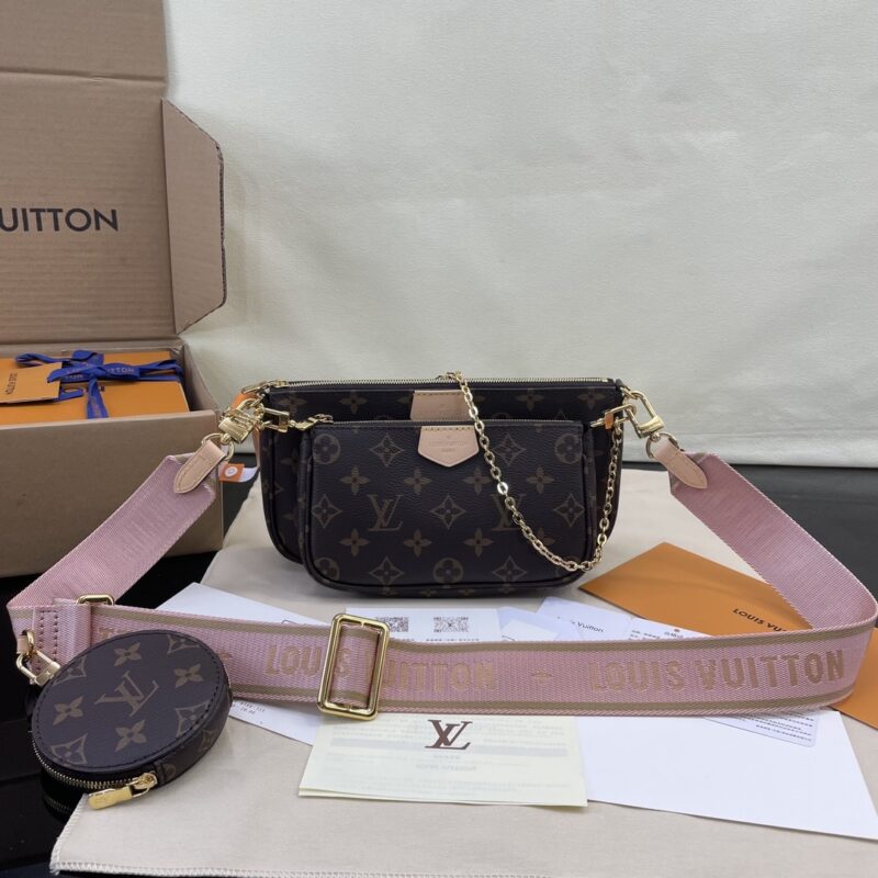 Alternative view of [Super Vip 1:1] Louis Vuitton Multi Pochette Accessoires Rose Clair 24Cm M44840