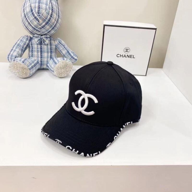 Alternative view of Chanel CC Cotton Baseball Cap Black