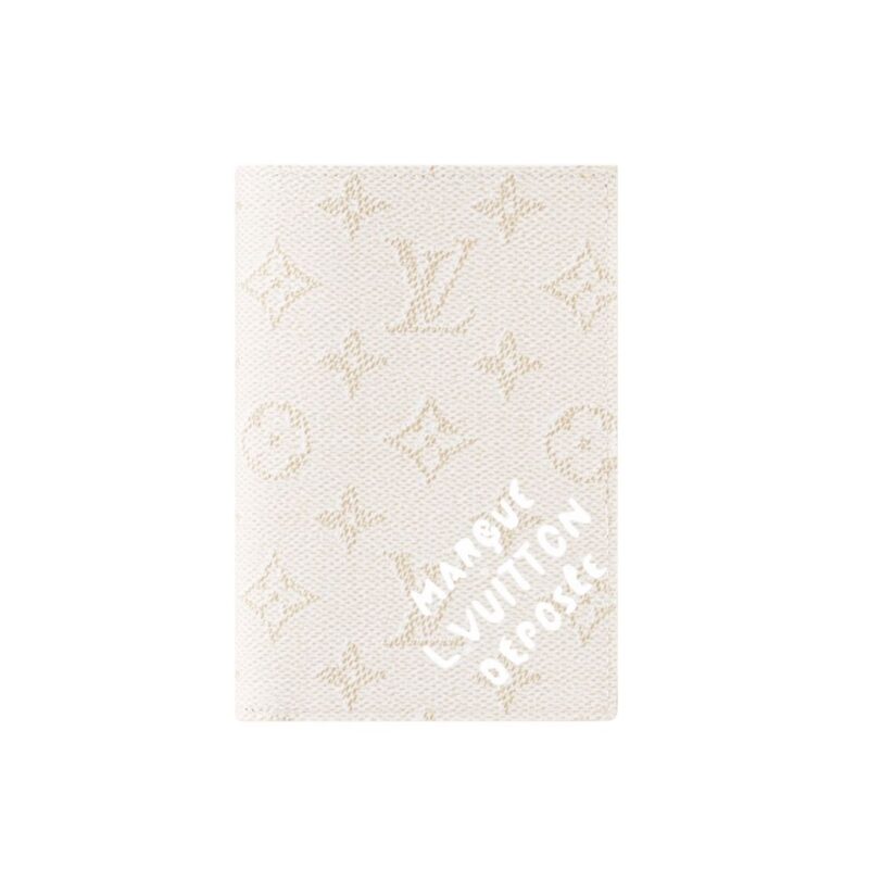 Louis Vuitton Passport Cover Monogram Heritage Off White 14Cm M15075