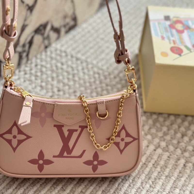 Alternative view of Louis Vuitton Easy Pouch On Strap Monogram Empreinte Gradient Pink 21Cm