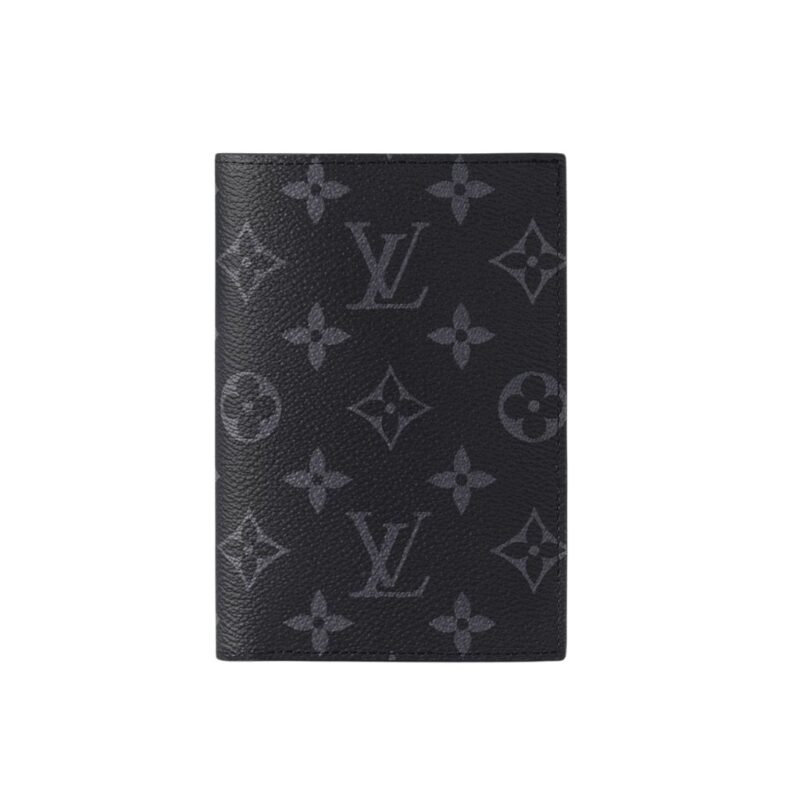 Louis Vuitton Passport Cover Monogram Eclipse Black 14Cm M64501