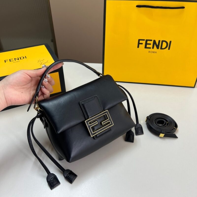 Alternative view of Fendi Mamma Baguette Medium Black 18Cm 8Bs105Abvef0Kur