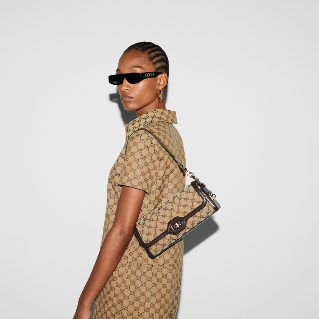 Gucci Luce Small Shoulder Bag Beige And Ebony 27Cm 786027 FADAC 9762 - Image 12