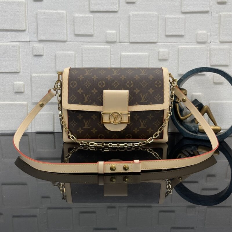 Alternative view of [Super Vip 1:1] Louis Vuitton Dauphine Soft GM Monogram Brown 28Cm M47149