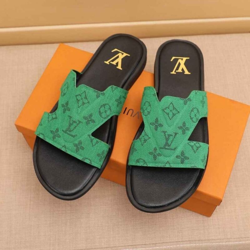 Alternative view of Louis Vuitton Oasis Mule Monogram Denim Green
