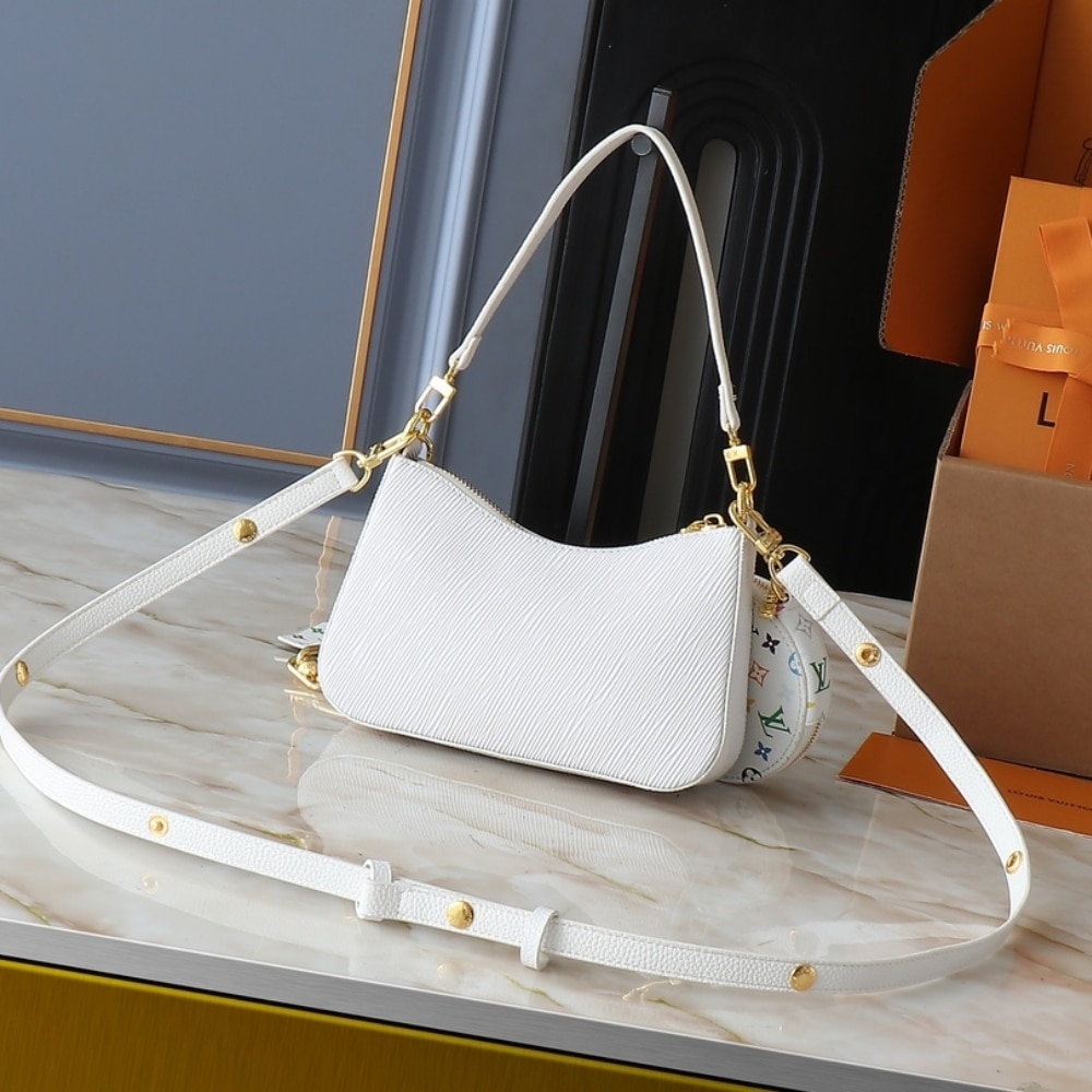 Louis Vuitton X Murakami Marellini Bag White 19Cm M13100 - Image 4