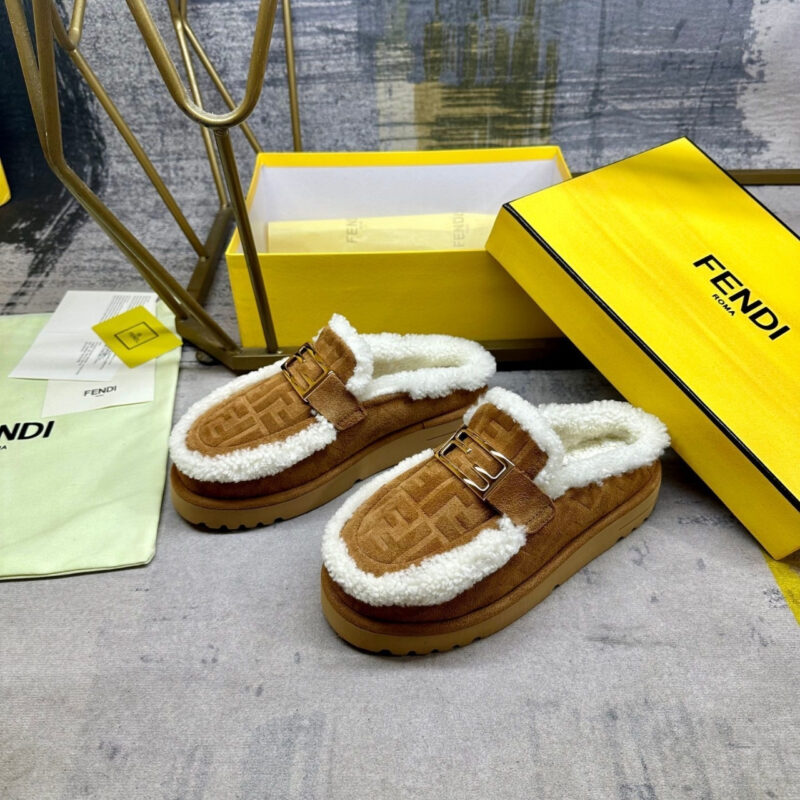 Alternative view of Fendi Apres Chic Brown Ff Suede 8R8777Asa1F0C23