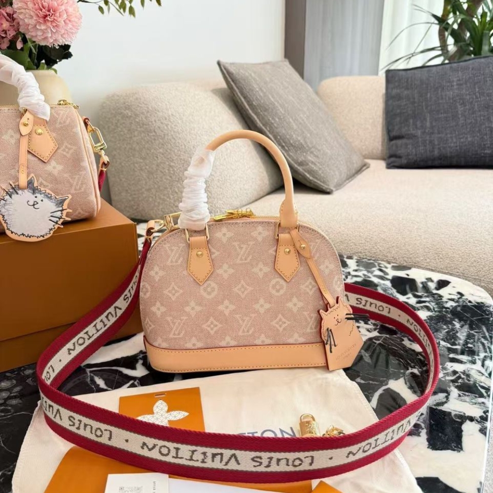 Louis Vuitton Alma BB Meowgram Pale Pink 23Cm M25728 - Image 2