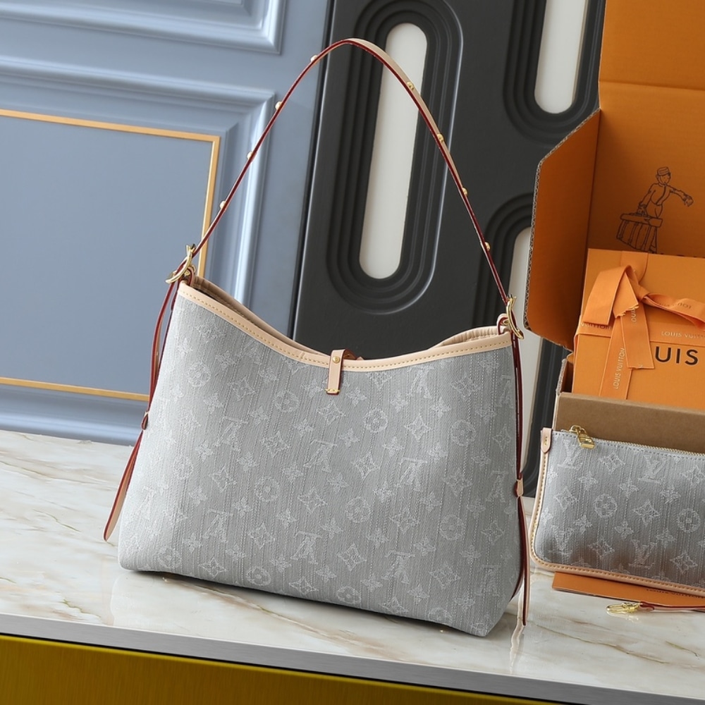 Louis Vuitton Carryall MM Monogram Denim Washed Gray 39Cm M13289 - Image 4