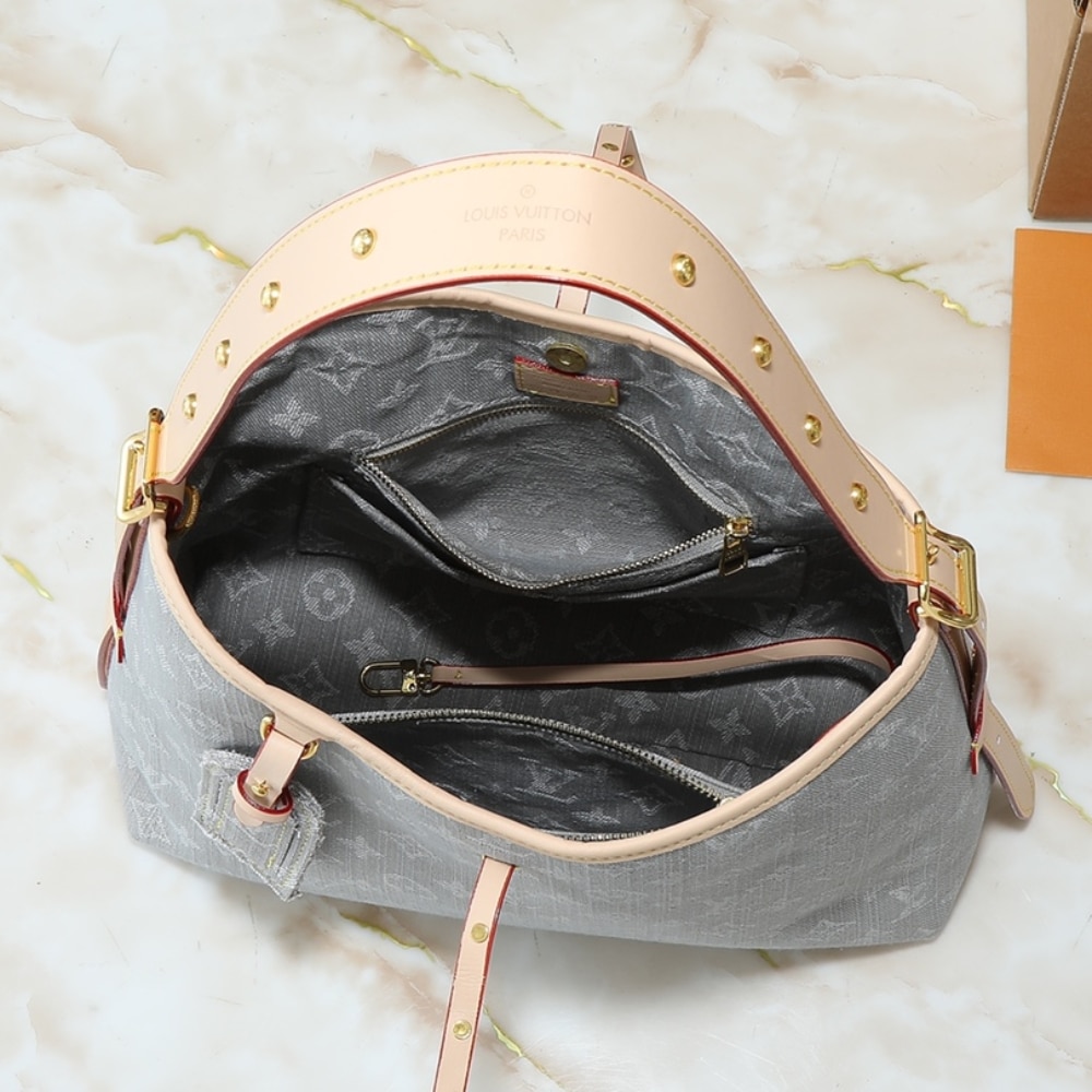 Louis Vuitton Carryall MM Monogram Denim Washed Gray 39Cm M13289 - Image 6