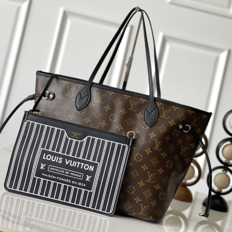 Alternative view of [Super Vip 1:1] Louis Vuitton Neverfull Inside Out MM Black 31Cm M11946