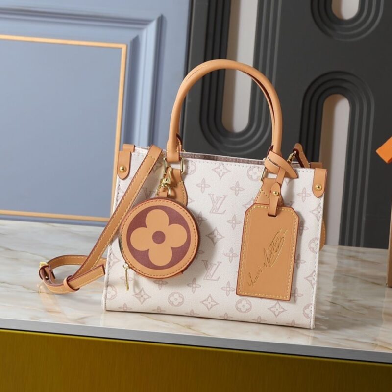 Alternative view of Louis Vuitton Onthego PM Monogram Origine White 25Cm