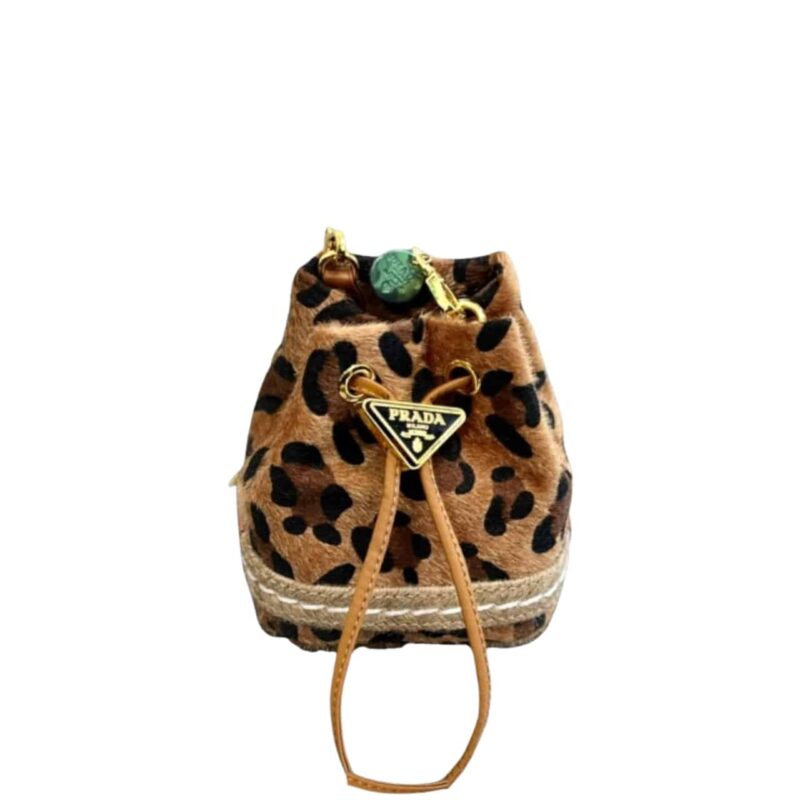 Prada Leopard Print Mini Pouch 15Cm