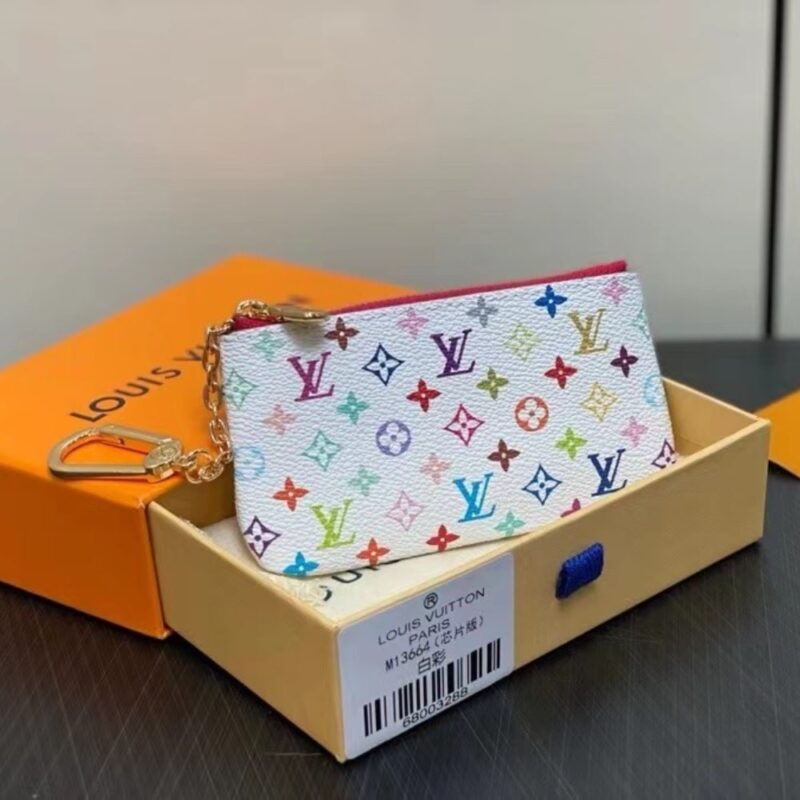 Alternative view of Louis Vuitton X Murakami Key Coin Purse White 12Cm