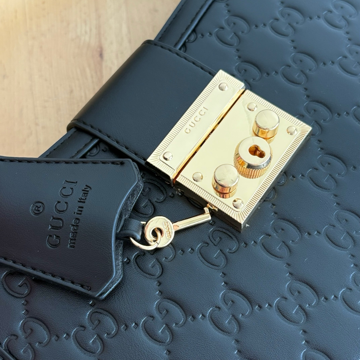Gucci Padlock Medium Top Handle Bag Black 25Cm 838992 Aafdv 1000 - Image 6