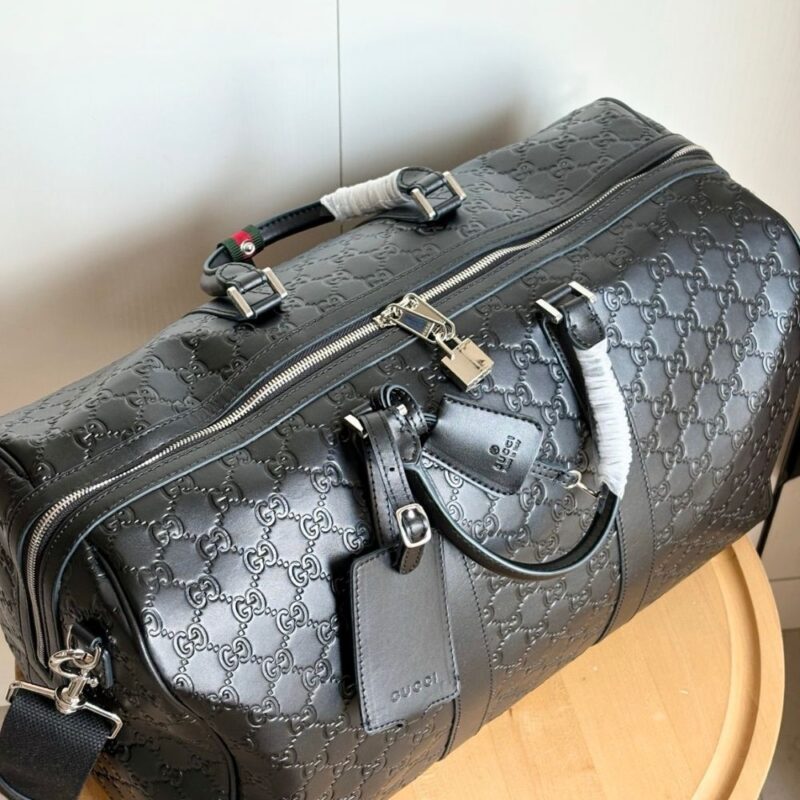 Alternative view of Gucci Emblem Medium Duffle Bag Black 45Cm 850220 AAFOM 1053