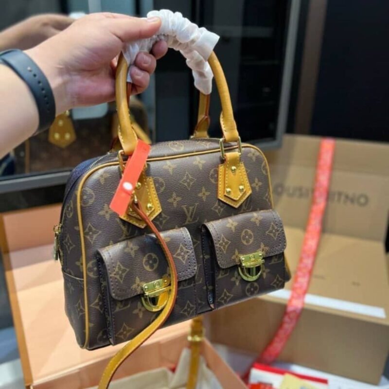 Alternative view of Louis Vuitton Manhattan PM Bag Monogram Canvas Brown 29Cm