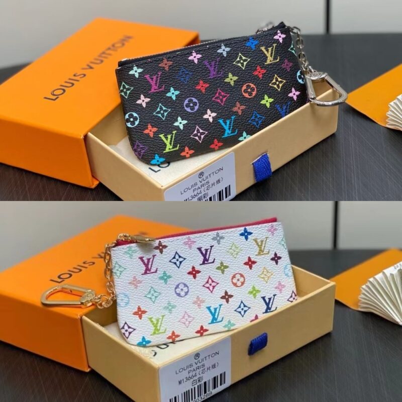Alternative view of Louis Vuitton X Murakami Key Coin Purse Black 12Cm M13664