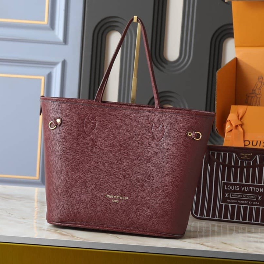 Louis Vuitton Neverfull Inside Out MM Monogram Wine 31Cm M25663 - Image 4