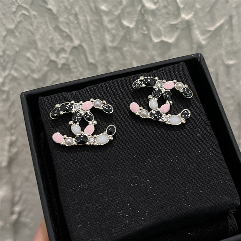 Alternative view of Chanel Cc Mark Crystal Earrings Multicolor Abg639 B22459 U4656