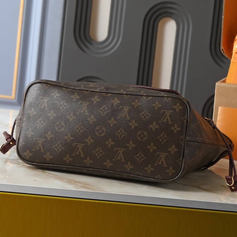 Louis Vuitton Neverfull Inside Out MM Monogram Wine 31Cm M25663 - Image 5