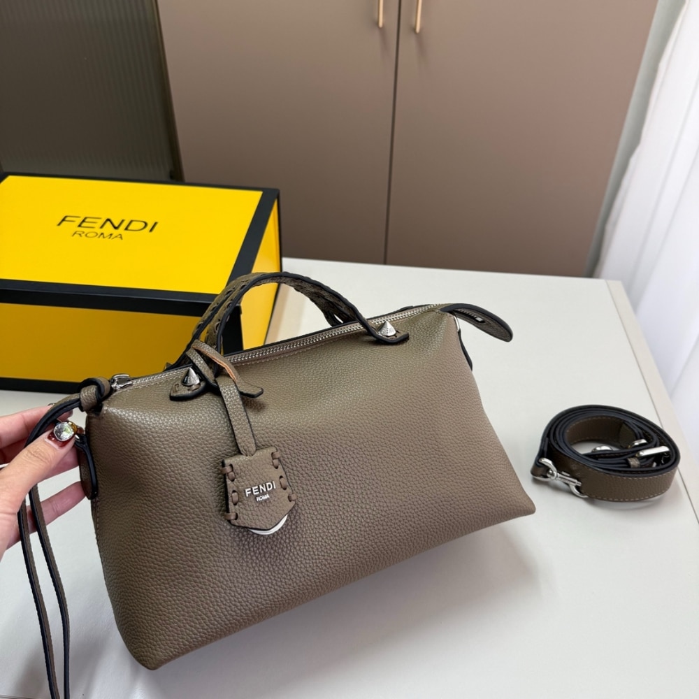 Fendi By The Way Medium Leather Boston Bag Brown 20Cm 8Bl1465Qjf03B - Image 2