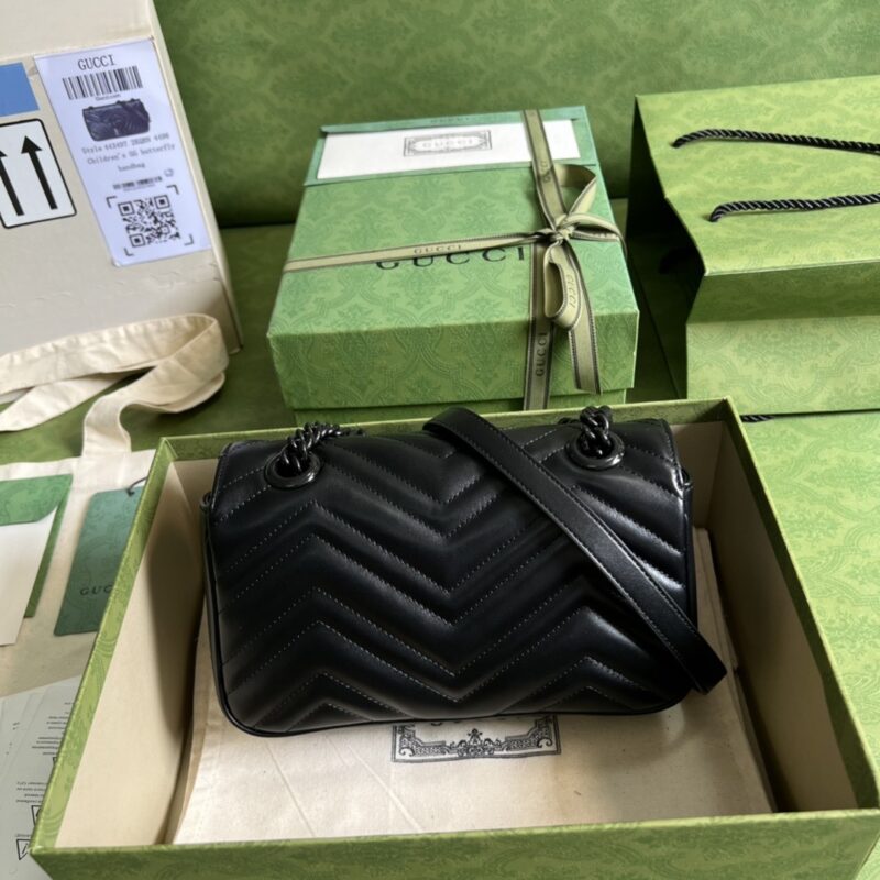 Alternative view of Gucci Marmont Metelasse Mini Bag 446744 Dtdfv 1000