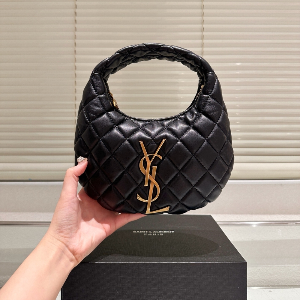 Saint Laurent Icarino Mini In Quilted Nappa Leather Black 19Cm 871329AAANG1000 - Image 2