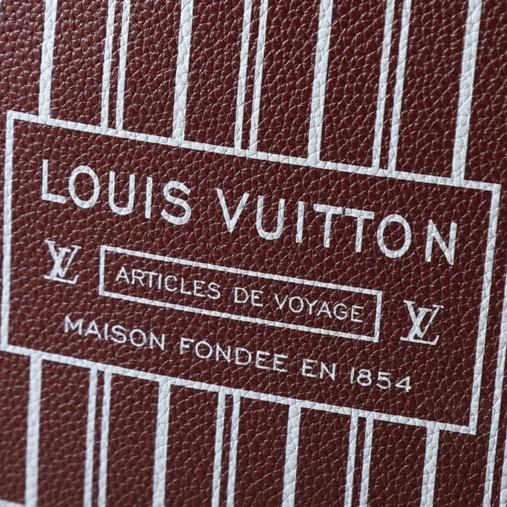 Louis Vuitton Neverfull Inside Out MM Monogram Wine 31Cm M25663 - Image 8
