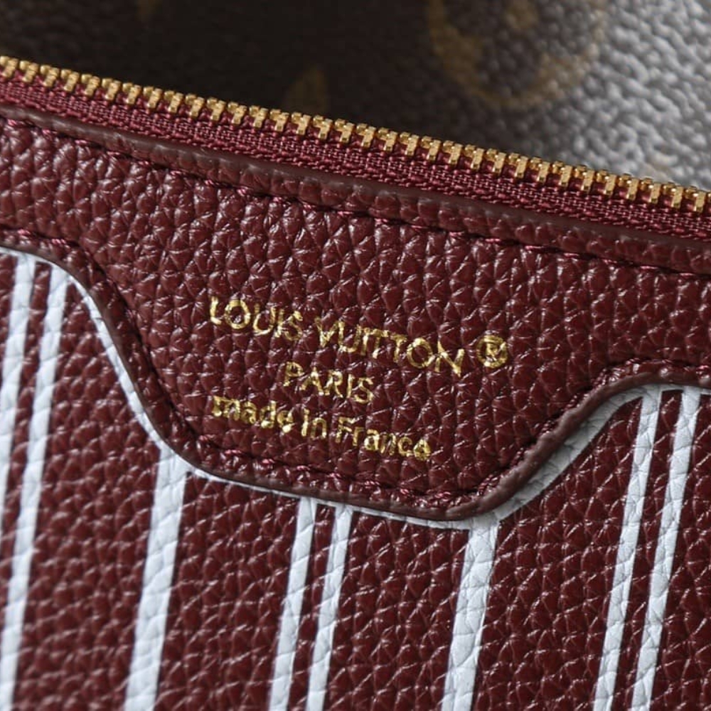 Louis Vuitton Neverfull Inside Out MM Monogram Wine 31Cm M25663 - Image 9