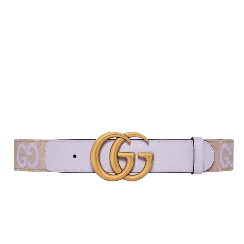 Gucci Gg Marmont Jumbo Gg Belt Lilac 400593 Fabbn 8481