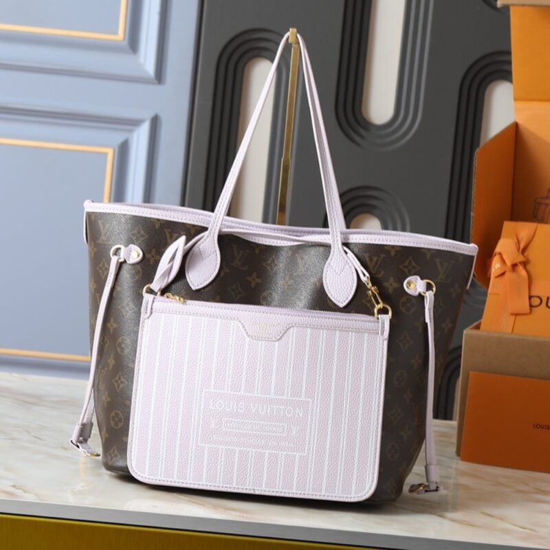 Alternative view of Louis Vuitton Neverfull Inside Out MM Monogram Misty Lilac 31Cm