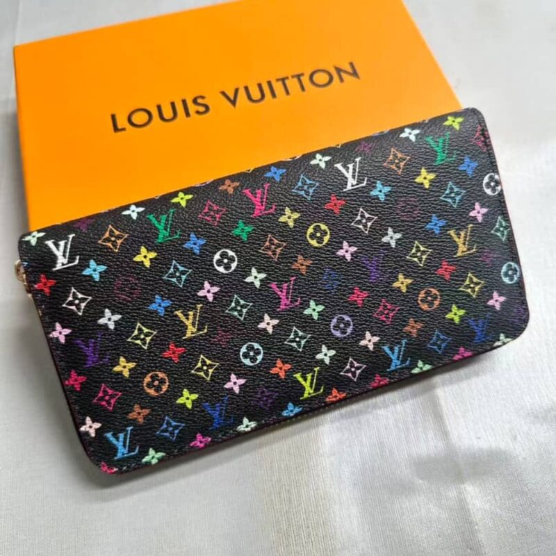 Alternative view of Louis Vuitton X Takashi Murakami Zippy Wallet Black Multicolored 19Cm