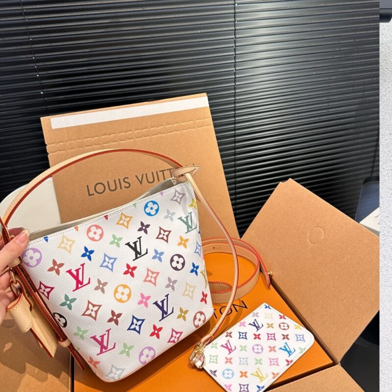 Alternative view of Louis Vuitton X Takashi Murakami All In BB White Multicolored 16Cm M13089