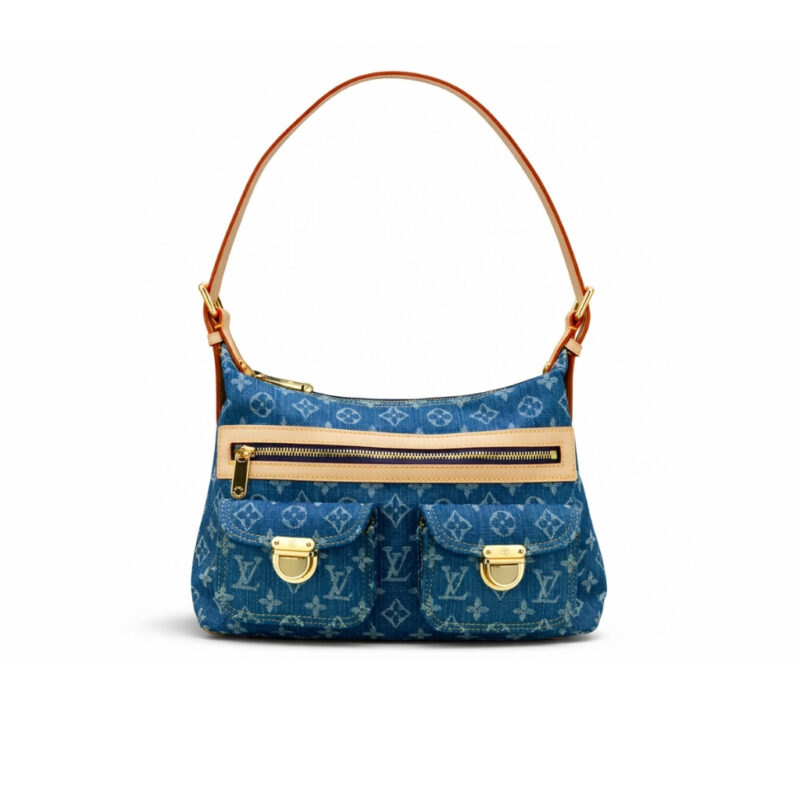 Louis Vuitton Baggy PM Monogram Denim Blue 30Cm M95049