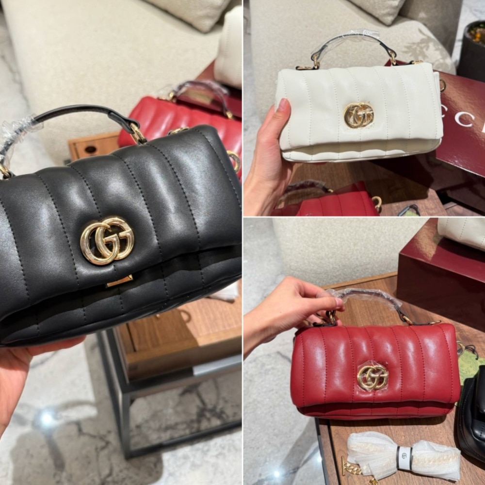 Gucci Gg Milano Mini Top Handle Bag Black Puffy Quilted Leather 21Cm 806016 Aad71 1000 - Image 4