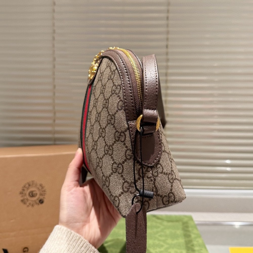 Gucci Ophidia Small Shoulder Gg Supreme Beige Ebony 23Cm 499621 K05Ng 8745 - Image 4
