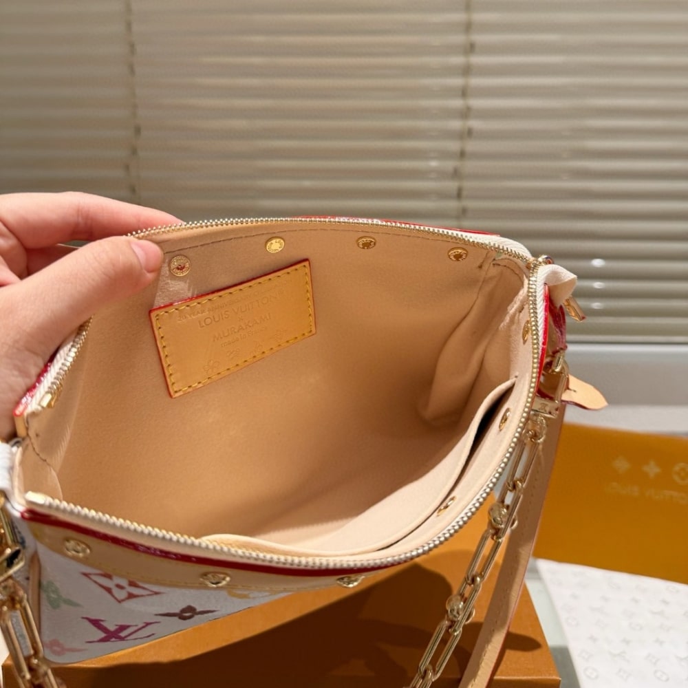 Louis Vuitton X Takashi Murakami Pochette Accessoires Multicolore White 22Cm M13404 - Image 5