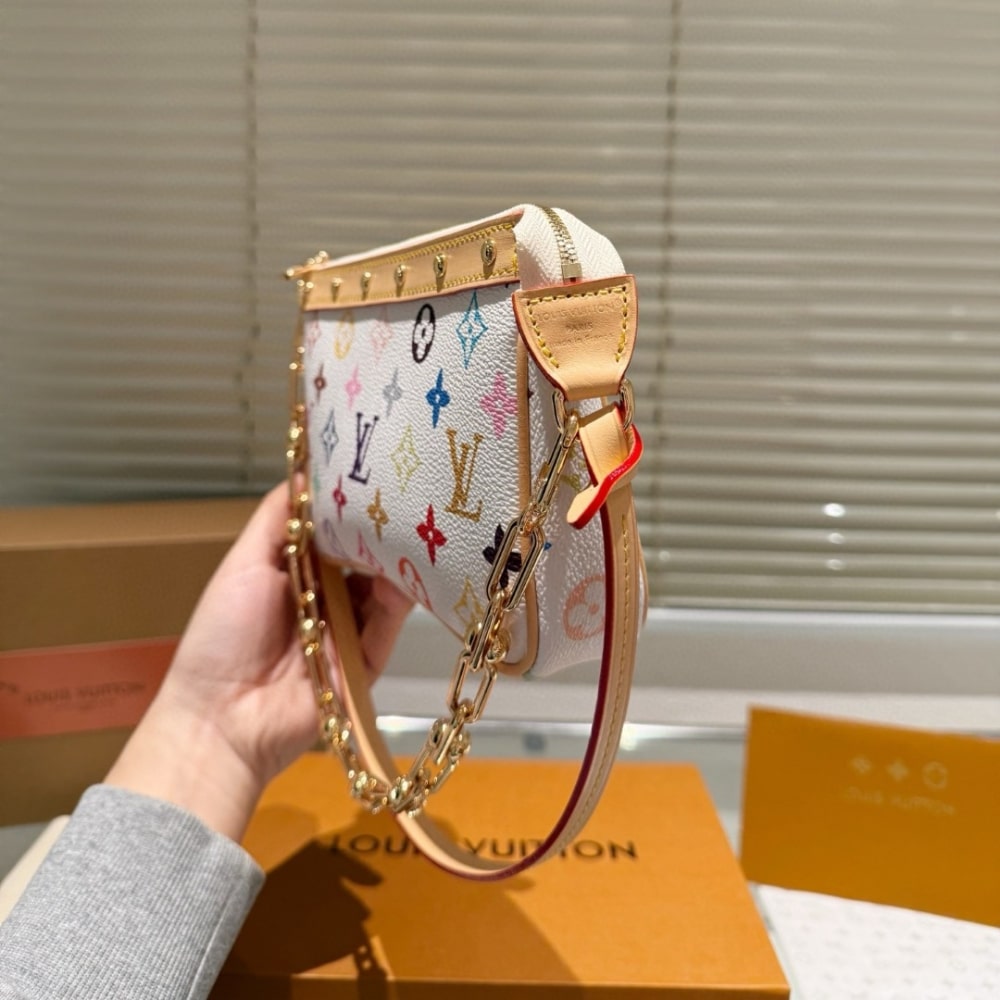 Louis Vuitton X Takashi Murakami Pochette Accessoires Multicolore White 22Cm M13404 - Image 7