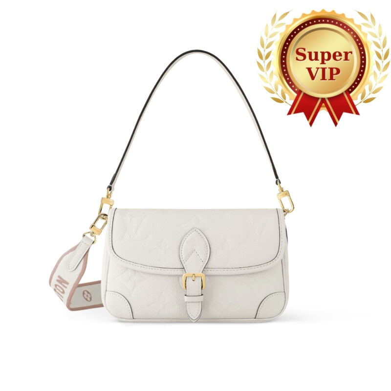 [Super Vip 1:1] Louis Vuitton Diane Bag White 24Cm M46388