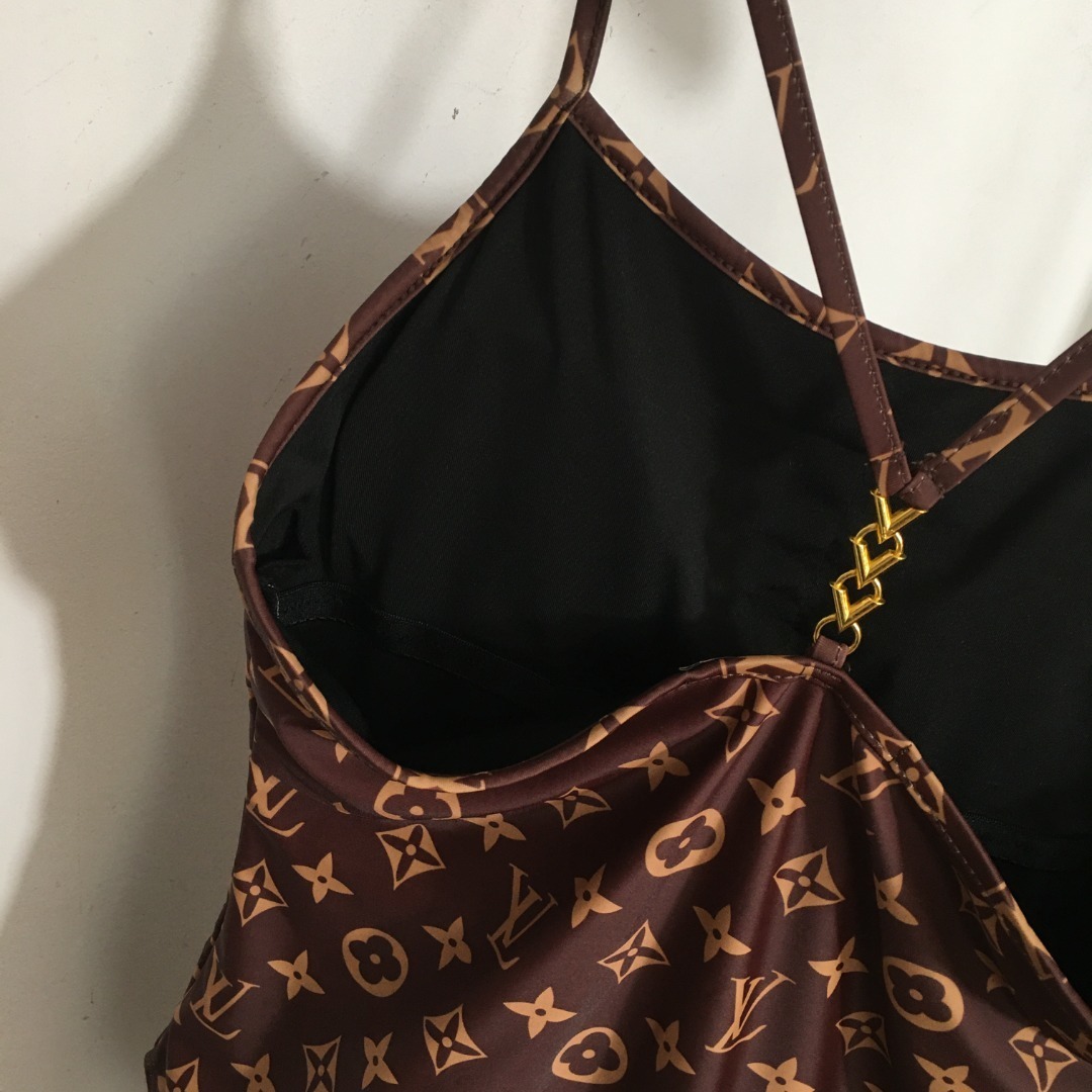 Louis Vuitton One Piece Swimsuit Monogram Brown 1AC6AG - Image 6