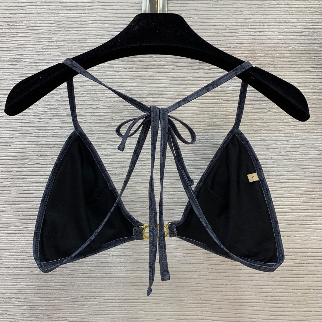 Gucci Printed GG Stretch Jersey Bikini Dark Blue - Image 4