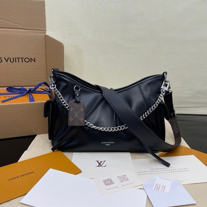 Alternative view of [Super Vip 1:1] Louis Vuitton Carryall Cargo Vibe PM Black 33Cm M24861