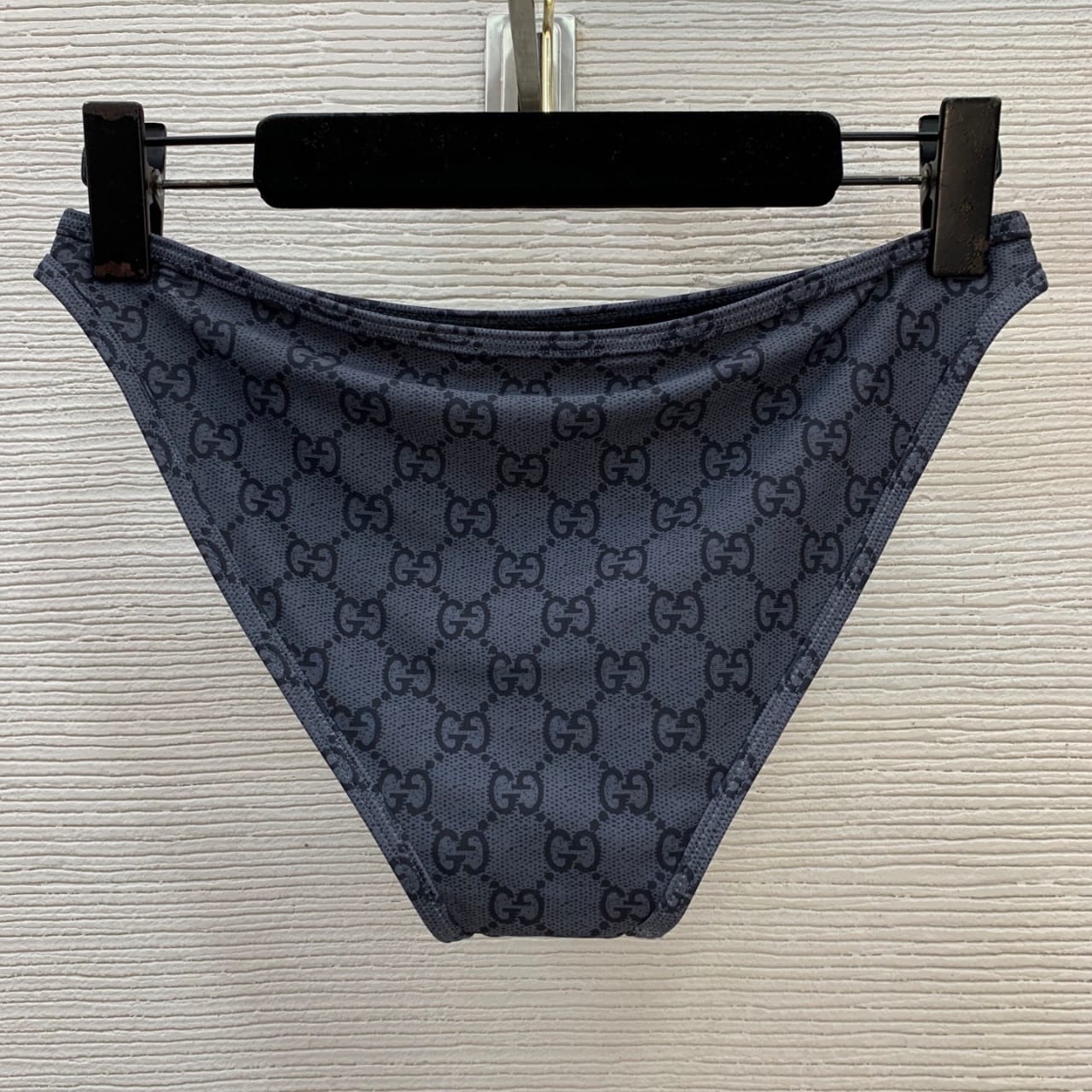 Gucci Printed GG Stretch Jersey Bikini Dark Blue - Image 6