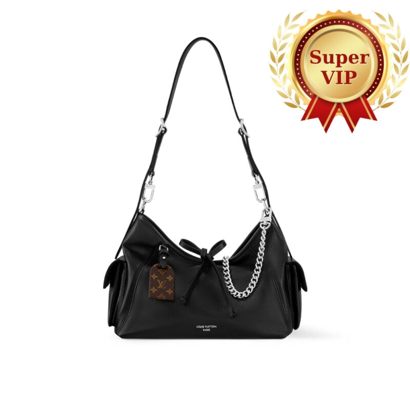 [Super Vip 1:1] Louis Vuitton Carryall Cargo Vibe PM Black 33Cm M24861