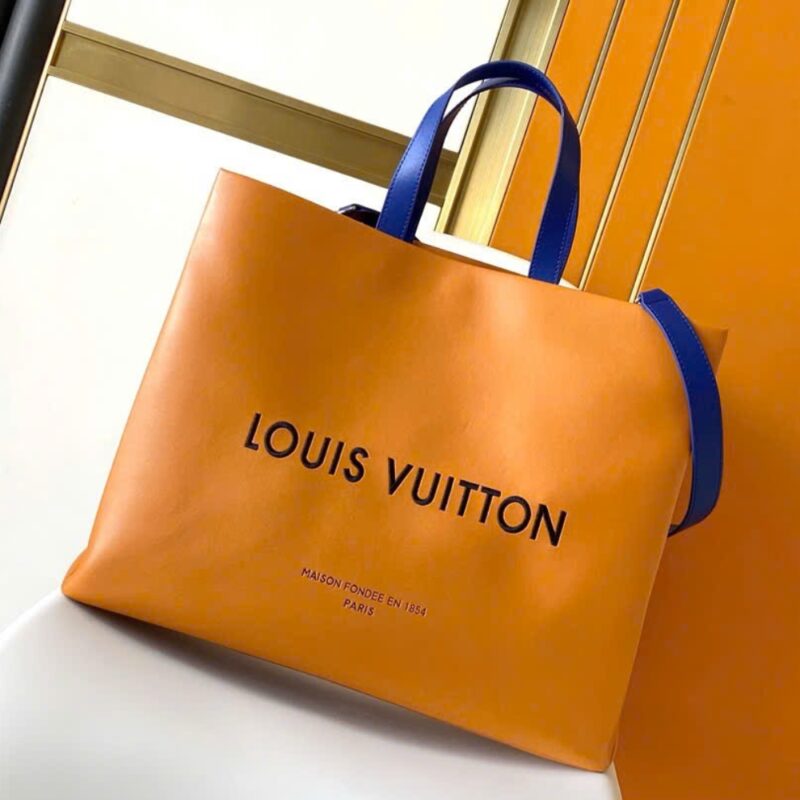 Alternative view of [Super Vip 1:1] Louis Vuitton Shopper Tote Bag MM Orange Safran 40Cm M24457