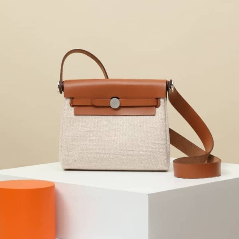 Alternative view of [Super Vip 1:1] Hermes Herbas Zip 20 Bag Brown 20Cm H085414Ckaa