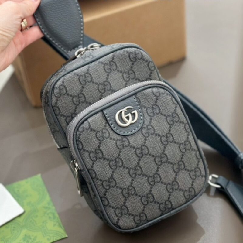 Alternative view of Gucci Gg Ophidia Small Shoulder Bag Grey 18Cm
